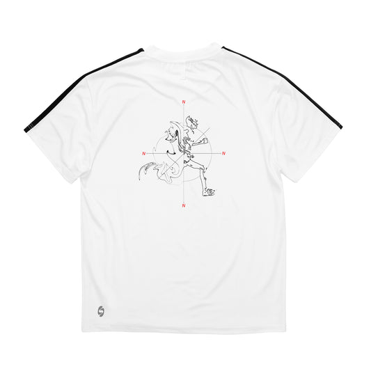 ONLY NORTH - PERFORMANCE TEE - WHITE