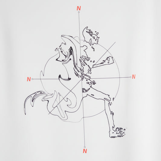 ONLY NORTH - PERFORMANCE TEE - WHITE