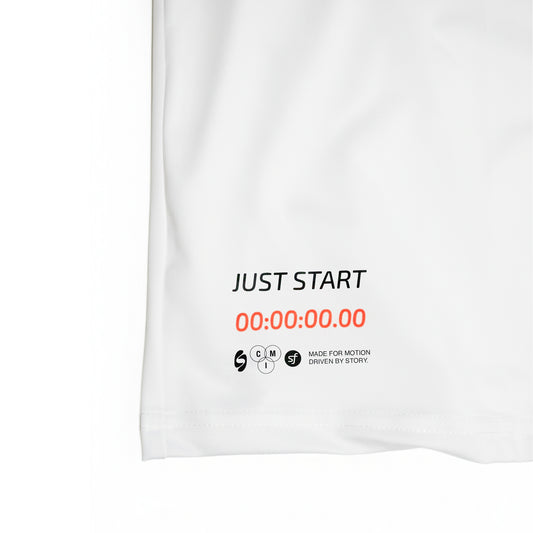 ONLY NORTH - PERFORMANCE TEE - WHITE